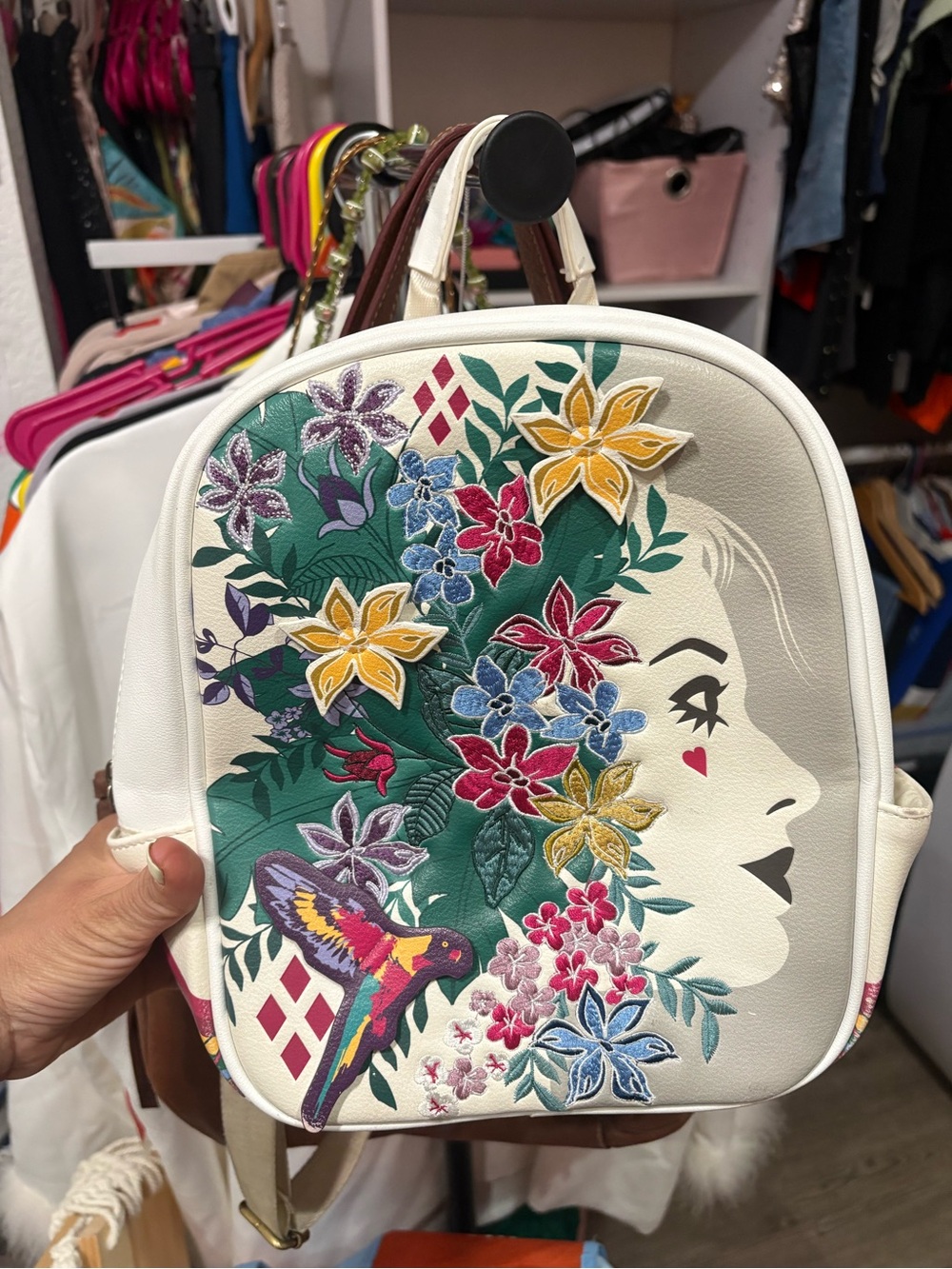 BioWorld DC Comics Suicide Squad Harley Quinn Floral Mini Backpack BoxLunch
